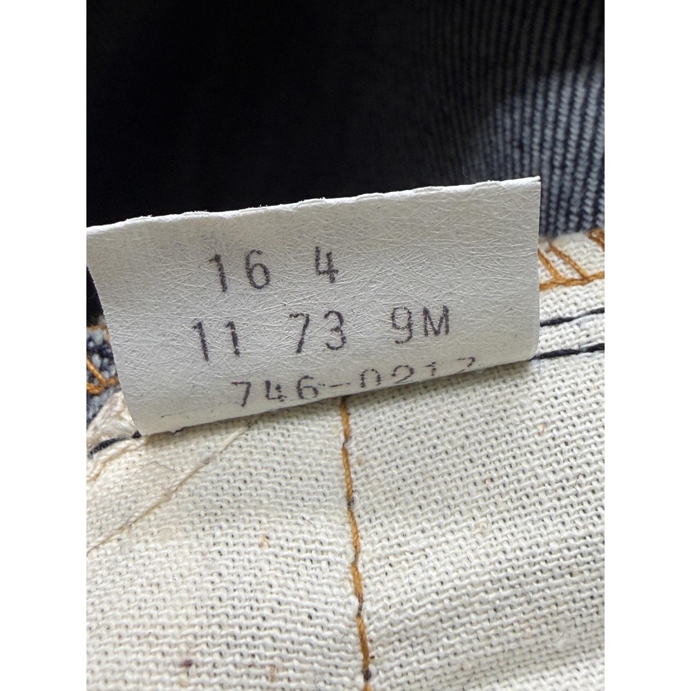 Vintage Levis‎ Bell Bottom Jeans Mens 27x32 Dark Wash Denim Student Made USA 70s - Picture 16 of 16
